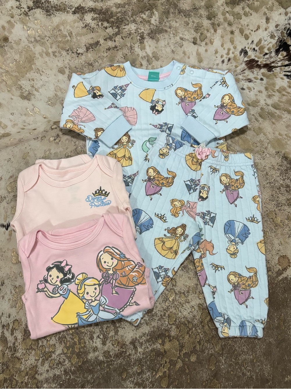 Disney Princess Set in Light Blue & Pink